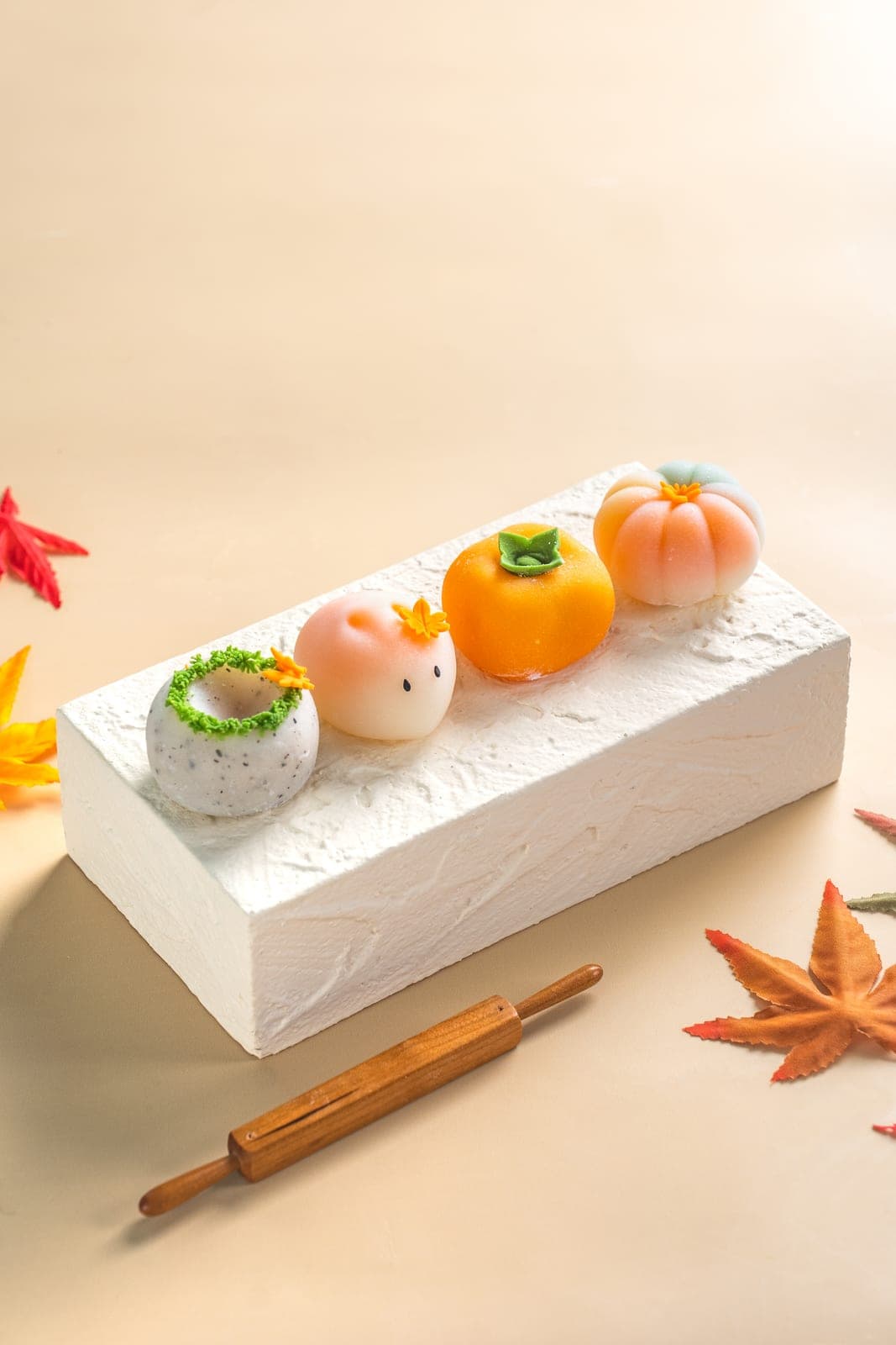 Sliced uiro steamed rice cake